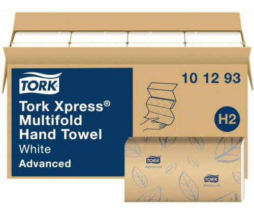 Tork 101293 Soft Xpress Multifold Paper Hand Towel, 3-panel,