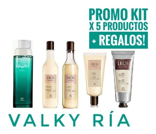 Super Kit X5: Perfume Natura Kaiak Aero Feme + Re Ga Los!