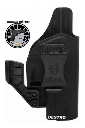 Imagem 1 de 6 de Coldre Velado Taurus Ts9 Polimero Bélica Militar