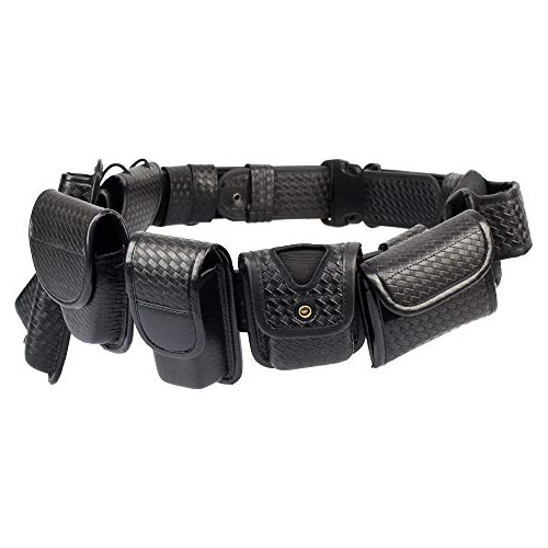 Kit De Cinturón De Servicio De Policía 9 1 Bolsillos,...