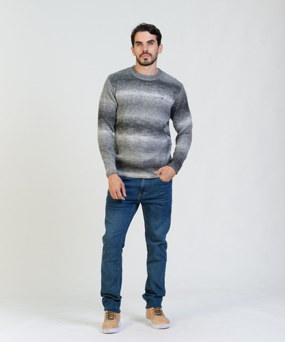 Sweater Degrade Hombre Brooksfield Cuello Redondo Lana 4064b
