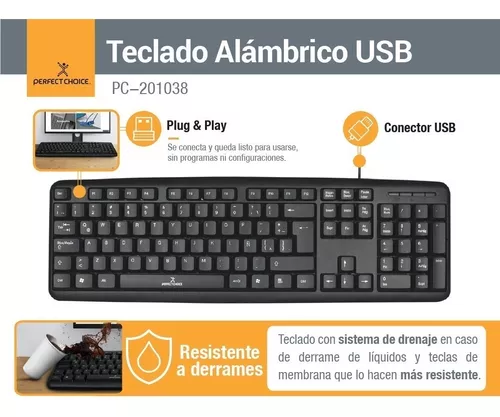 Teclado Alámbrico USB