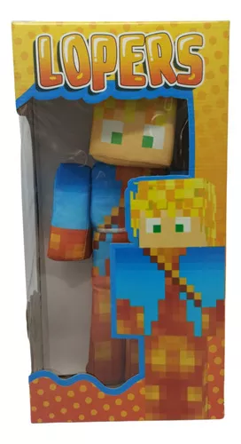 Boneco Lopers Minecraft Streamers 35 Cm Jogo Lançamento 2023