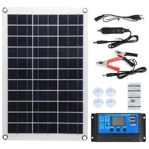 Panel Solar De 100 W Y Kit De Controlador Solar De 100 A