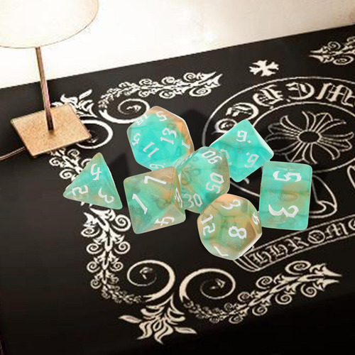 Conjunto De Dados Multifacetado De 7 Peças Jogos De Mesa