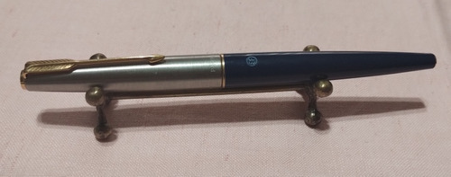 Parker 45 Pluma Clip Dorado Color Azul Impecable 