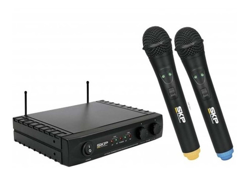 Micrófono Inalámbrico 2 Canales Skp Pro Uhf 261