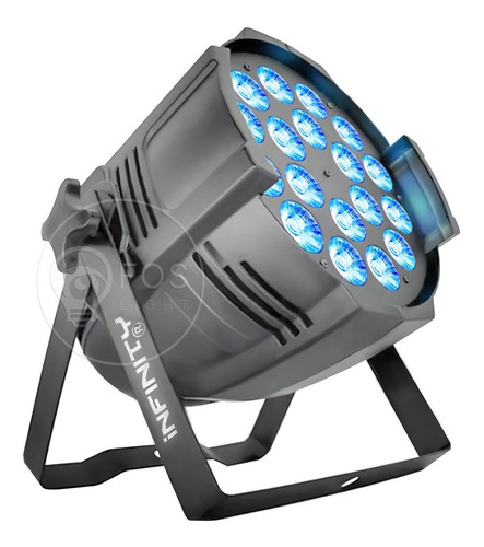 Kit 6 Refletor Optipar Led 18x18w Rgbwa+uv Hexaled 6n1 Festa