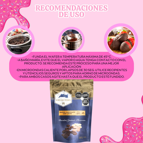 Wafer Sabor Chocolate Con Leche Alpezzi Collection 900 G