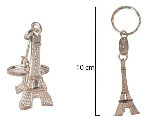 60 Torre Eiffel 5 Cm Metal Llavero Recuerdo Arte