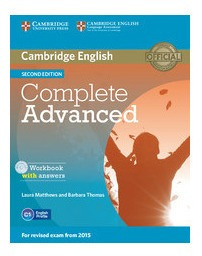 Complete Advanced -  Workbook W/key & Audio Cd 2nd Edition*-
