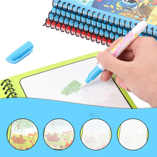Mxg-sdu Libro De Acuarela Mágica Reutilizable Para Niños
