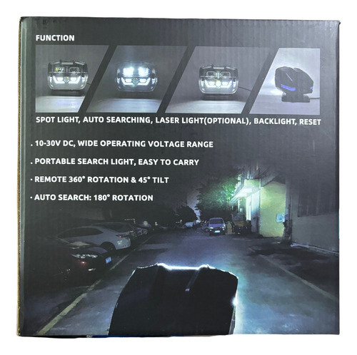 Foco Busca Camino Led 60w Control Remoto 360°