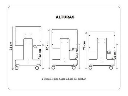 Imagen 4 de 4 de Cuna Colecho Moises Colchon Acolchado Valenziana Oficial
