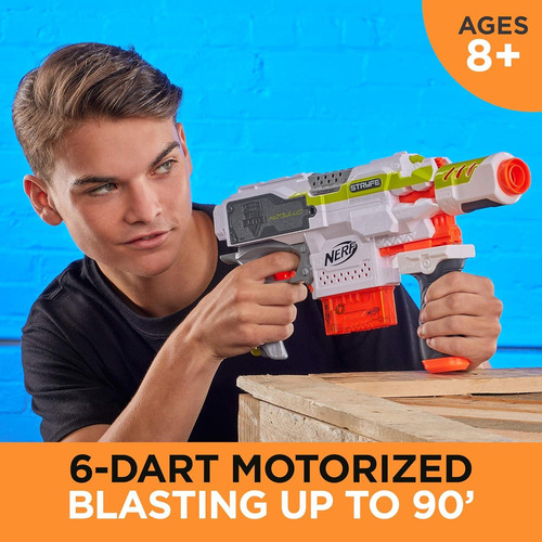 Nerf Modulus Stryfe Blaster Motorizado - Dispara 6 Dardos