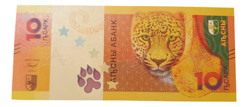 Billete De Coleccion Abkhazia Abjasia 10 Aspar Sin Circular