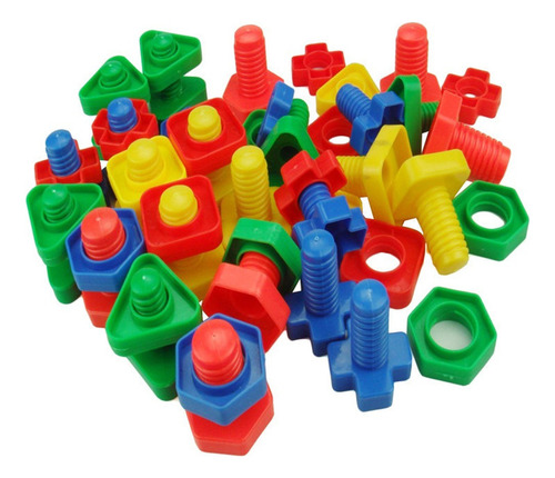 Juego De Tuercas Y Tornillos Montessori Materials Fidge Para