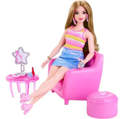 Imagen 3 de 6 de Muñeca Barbie Estilista Y Closet A La Moda