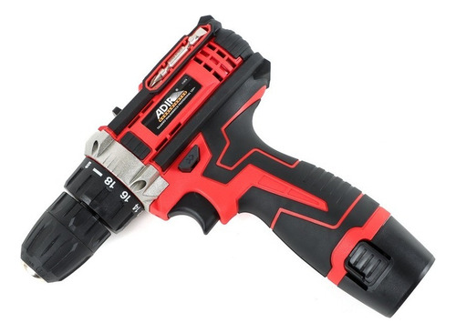 Taladro Atornillador Inalámbrico 20 V Adir 11570 Color Rojo con Negro