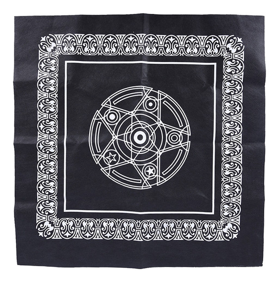 BLESSUME Tarot Mantel para altar adivinación de Wicca con bolsa de tarot color gris 