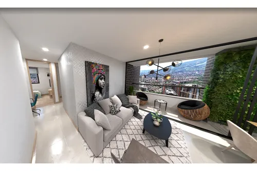 Moderno Apartamento En Envigado Con Vista Y Excelente Ubicación