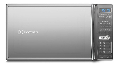 Micro-ondas de Bancada Electrolux Prata 27L com 55 receitas pré-programadas no Menu Online MS37R 220v