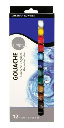 Tempera Daler Rowney Simply Pack X 12 Colores