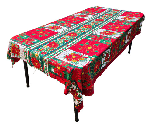 Mantel Navideño Varios Diseños 2 Mts X 1.5 Mts Troquelado