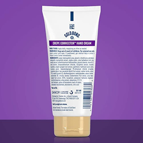 Crema Correctora De Manos Gold Bond Age Renew Crepe,