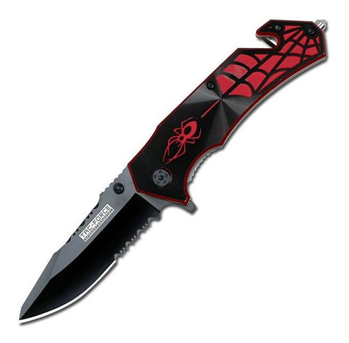 Imagen 1 de 10 de Navaja Cuchillo Rescate Asistida Spider Tac Force