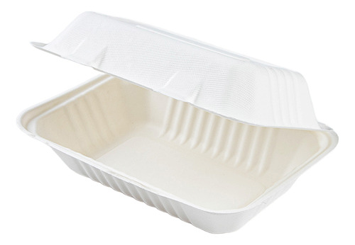 Contendor Biodegradable Para Hamburguesa 6x6' 50 Pzs