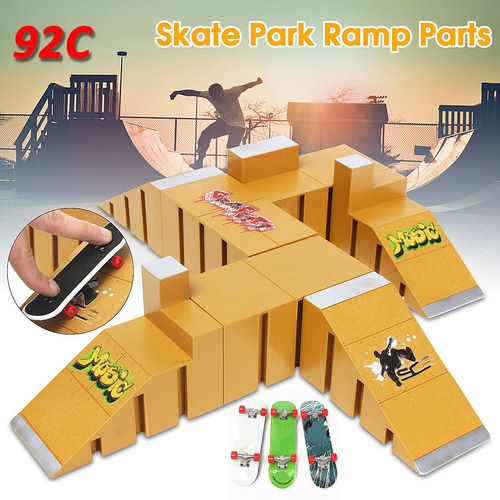 Imagen 2 de 5 de Skate Park Partes Rampa Para Tech Deck Fingerboard Dedo Junt