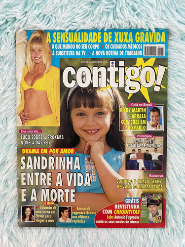 Revista Contigo C/ Xuxa,eliana,susana,glória,fábio,scheila (Usado)