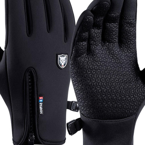 Imagen 4 de 9 de Guantes De Snowboard Guantes De Nieve A Prueba De Negro L