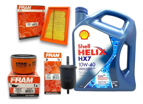 Kit Service Renault Clio 2 1.6 K4m Shell 10w40 Y 3 Filtros