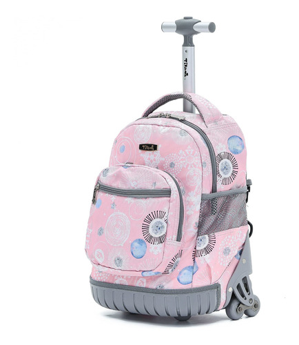 Tilami Mochila Rodante 16 18 Para Niño Laptop Rueda Rosa