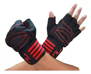 Guantes Mitones Deportivos Con Muñequera Para Gym Pesas