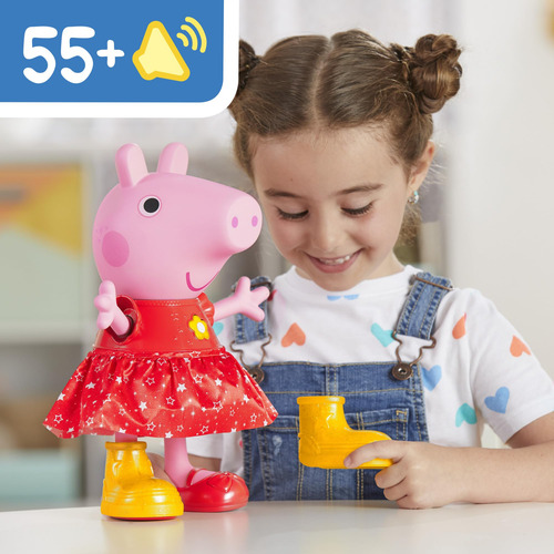 Muñeca Interactiva Peppa Pig Peppas Muddy Puddles Party 30 C