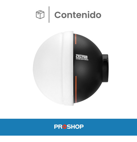 Difusor Domo Zhiyun Fotografía Iluminacion Video Profesional