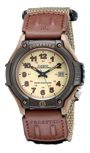 Reloj Casio Forester Ft500 Extensible Lona - Fechador, Luz 