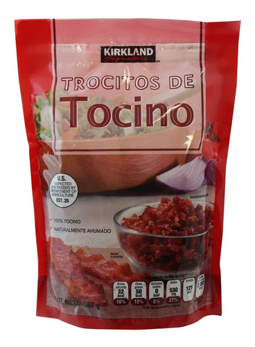 Trocitos De Tocino Kirkland Signature Bolsa Con 567 Gr 