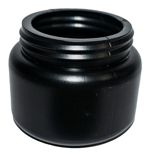 200 Frasco Tarro Pomadero 120 Ml Gr Estético Plástico Negro