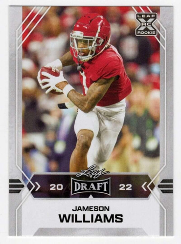 Jameson Williams Rc 2022 Leaf Draft 8 Nm+- Retail Blaster