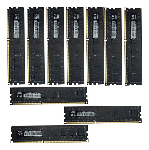 Kit 10 Memórias Ram 4gb Ddr3 1600mhz Computador Pc Nova