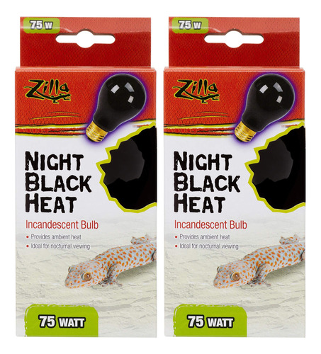 Zilla Night - Bombilla Incandescente Para Reptiles (2 Unidad