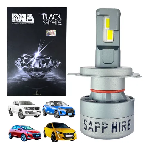 Kit Lamparas Led Auto Cree Led Black Sapphire Ir100 Dakar H4 H4