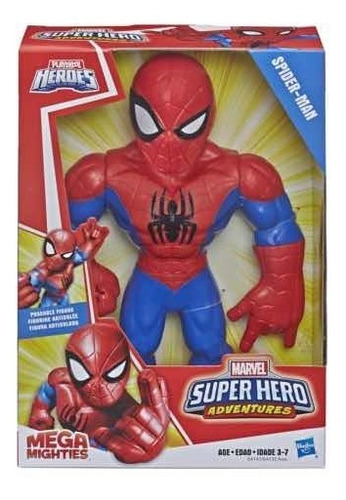 Boneco Spider Man Homem Aranha Mega Mighties Hasbro