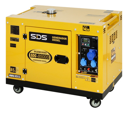 Generador Diesel Sds Power 6.5kva 220v Insonoro Sdg8500s