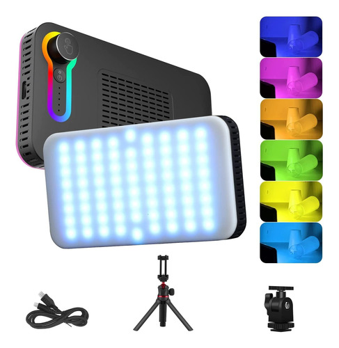 Ordro Kit De Luz Led De Video Rgb Con Trípode Ajustable Para