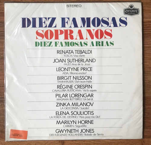 Vinilo - Diez Famosas Sopranos